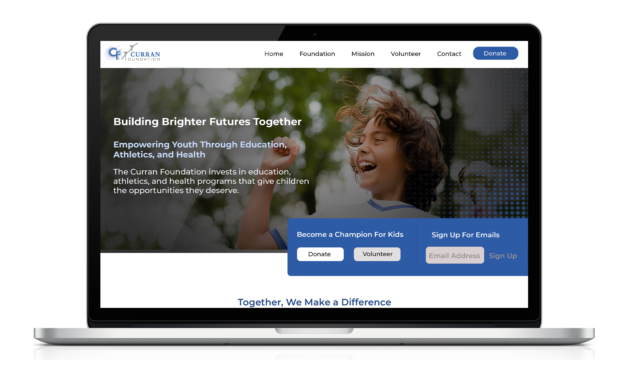nonprofit website rebuild